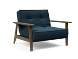Fauteuil SPLITBACK Frej smoked oak — 580 Argus Navy Blue