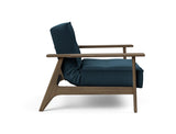 Fauteuil SPLITBACK Frej smoked oak — 580 Argus Navy Blue