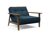 Fauteuil SPLITBACK Frej smoked oak — 580 Argus Navy Blue