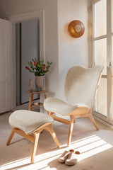 Pouf Conversation - Oak — White sands