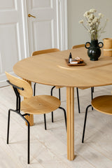 Table de diner Comfort Circle Ripples Extension — Oak