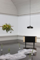 Cabinet Treasure 2 portes - black oak — Venitian cane