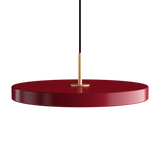 Suspension Asteria - brass — Ruby red