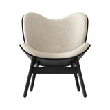Fauteuil Conversation Low - Black Oak — White sands