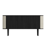 Cabinet Treasure 3 portes - black oak — White sands