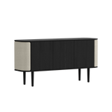 Cabinet Treasure 3 portes - black oak — White sands