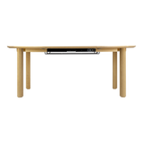 Table de diner Comfort Circle Ripples Extension — Oak