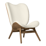 Fauteuil Conversation Tall - Dark Oak — Teddy white
