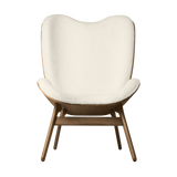 Fauteuil Conversation Tall - Dark Oak — Teddy white