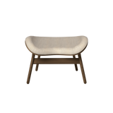 Pouf Conversation - Dark Oak — White sands