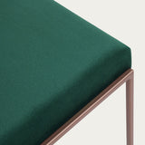 Chaise Cube 55 - Velvet Line — Copper & Hunter Green