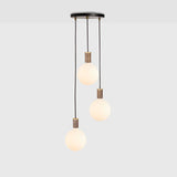 Suspension Triple Pendant Sphere IV Noir — Noyer