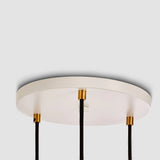 Suspension Triple Pendant Sphere IV Blanc — Laiton
