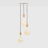 Suspension Triple pendant Voronoi II blanc — Chêne