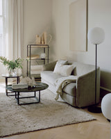 Table basse Florence — Black Marquina Marble w. Black Frame