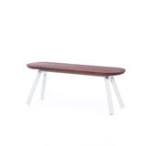 Banc You & Me - 120 cm — Iroko & Blanc