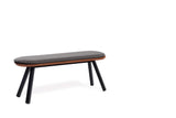 Banc You & Me - 120 cm — Iroko & Noir