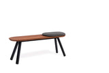 Banc You & Me - 120 cm — Iroko & Noir