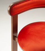 Chaise Moulin — barcelona paprika, beech and plywood 056-3