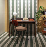 Chaise State — olavi red tulip, smooth easy clean shell piping, black lacquered metal feet