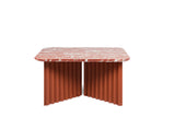 Table basse Plec rectangulaire - medium — Marbre Rouge