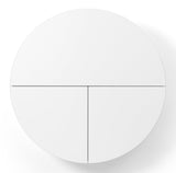 Bureau Pill rond — Blanc