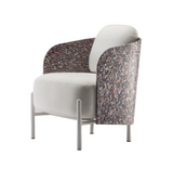 Fauteuil Art en plastique recyclé — Blanc & multicolore