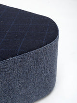 Pouf Aia — Harris Tweed Bleu