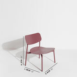 Fauteuil Fromme — Rouge-brun