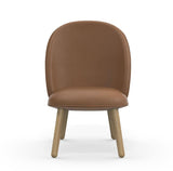 Chaise lounge Ace en chêne — Cuir