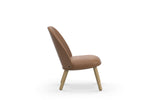 Chaise lounge Ace en chêne — Cuir