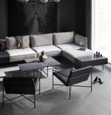 Table basse Accent — Gris clair