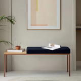 Banc Cube - Velvet Line — Copper & Navy Blue