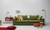 Canapé Ego en tissu 4 places — Vert