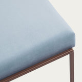 Chaise Cube 55 - Velvet Line — Copper & Ice Blue