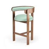 Chaise de bar Moulin — barcelona patina, beech and plywood 056-3