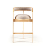 Chaise de bar Moulin — bouclê latte, beech 056-0