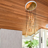 Suspension Nine Pendant Voronoi II — Laiton