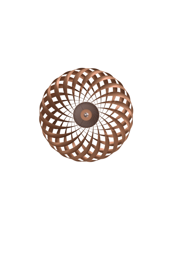 Applique TR5 60 x 20 cm Aluminium — Copper