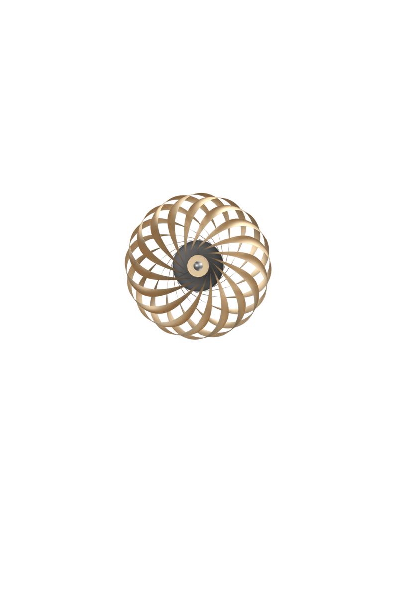 Applique TR5 40 x 18 cm Aluminium — Gold