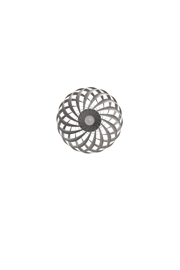 Applique TR5 40 x 18 cm Aluminium — Silver