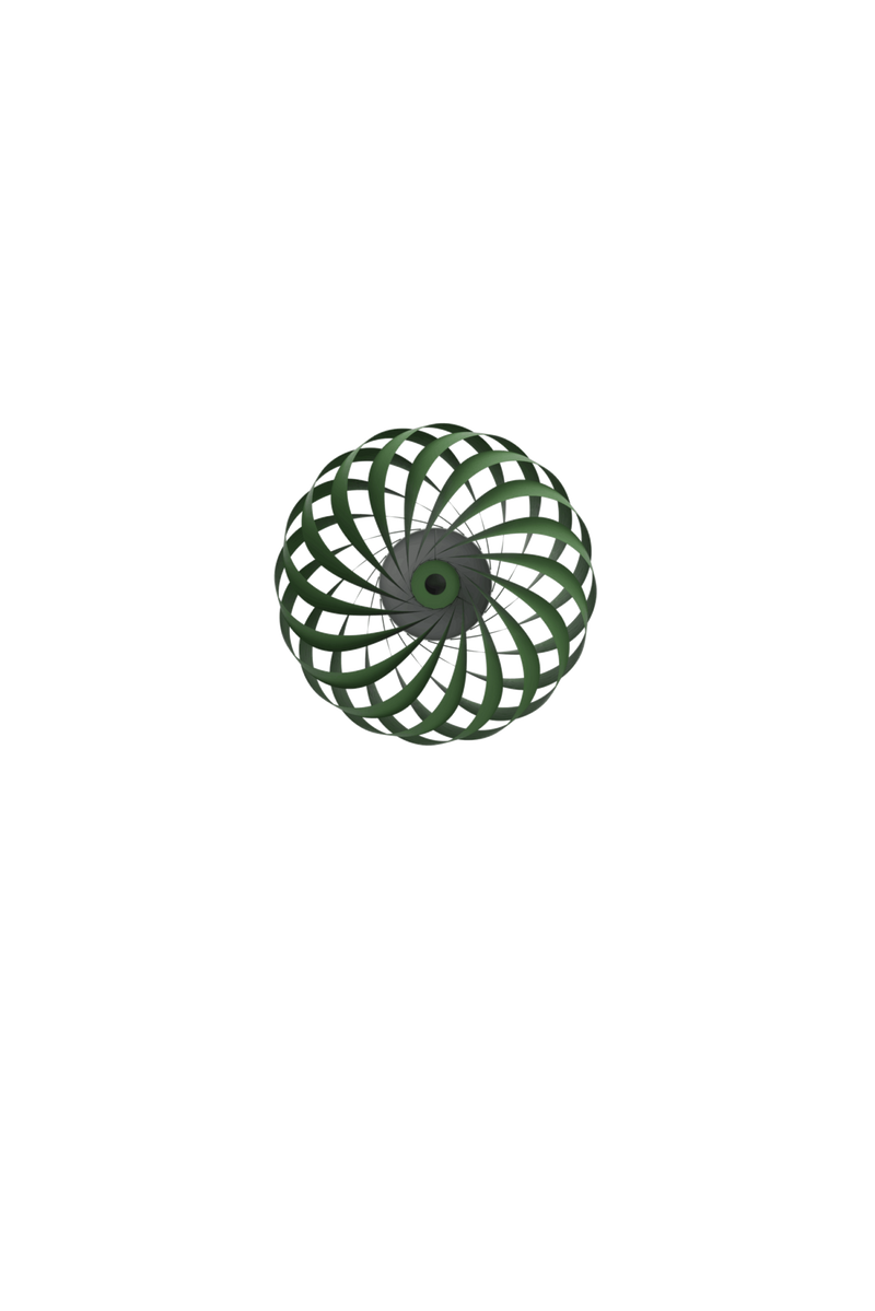 Applique TR5 40 x 18 cm Birch — Green