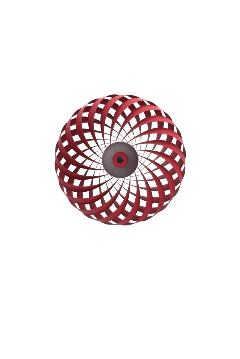 Applique TR5 60 x 20 cm Birch — Red