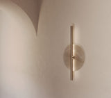 Applique POINT — Albâtre et métal