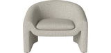 Fauteuil Mielo Bolia tissu Nantes Sand - vue principale