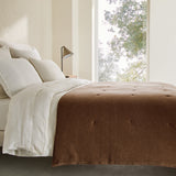 Couvre-lit ALBON — Velours chenille
