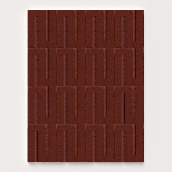 Le Tapis en laine Opéra — Terracotta