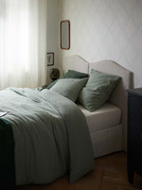 Housse de couette gaze de coton "Gaufrée" — Vert doux