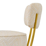 Tabouret CARLETON avec dossier - detail