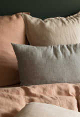 Housse de coussin — Black/milk avec garnissage